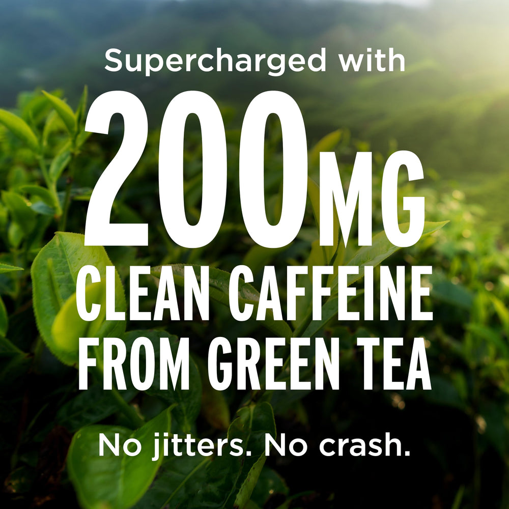 LIFEAID FITAID Energy GO green tea caffeine label highlights clean energy source