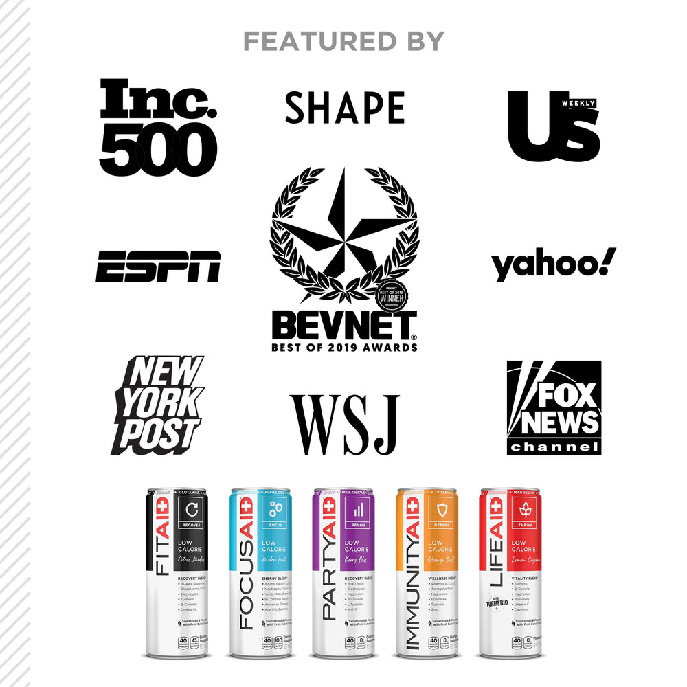 FITAID focus aid energy blend can for workouts.