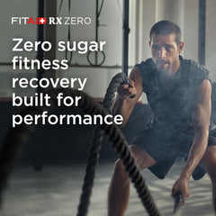 Graphic icon emphasizing natural caffeine and clean energy in FITAID RX Zero Sugar