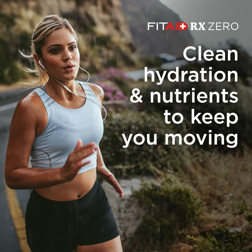 LifeAid FITAID RX Zero Sugar gym bag scene with bottle in view