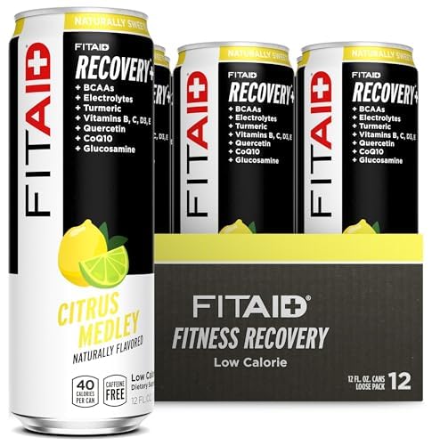 FITAID RX Zero Sugar being mixed in a glass to showcase texture and carbonation