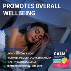 Lifebooil Calm Magnesium powder with ashwagandha emphasizes adaptogenic blend.