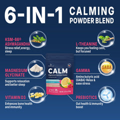Lifebooil Calm Magnesium powder scoop highlights simple daily dosing and convenience.