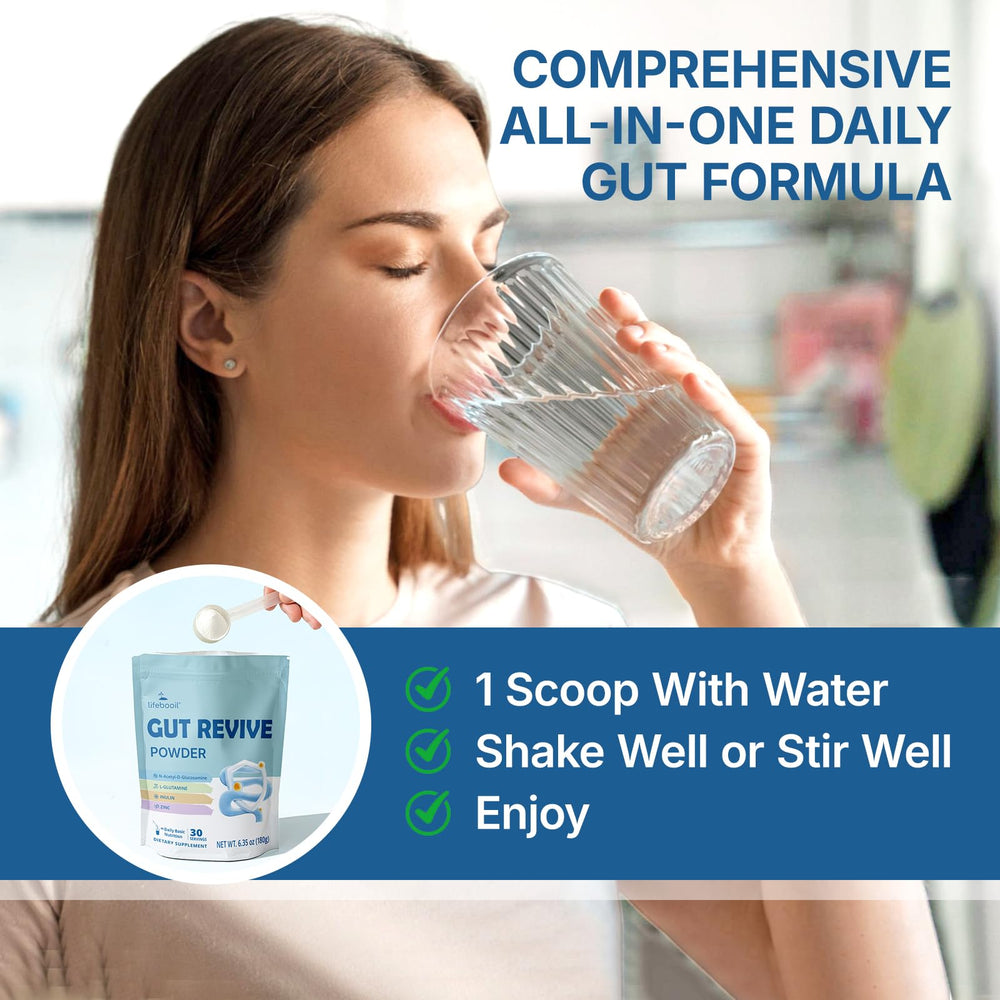 Lifebooil Leaky Gut Powder nutrition label for informed choices