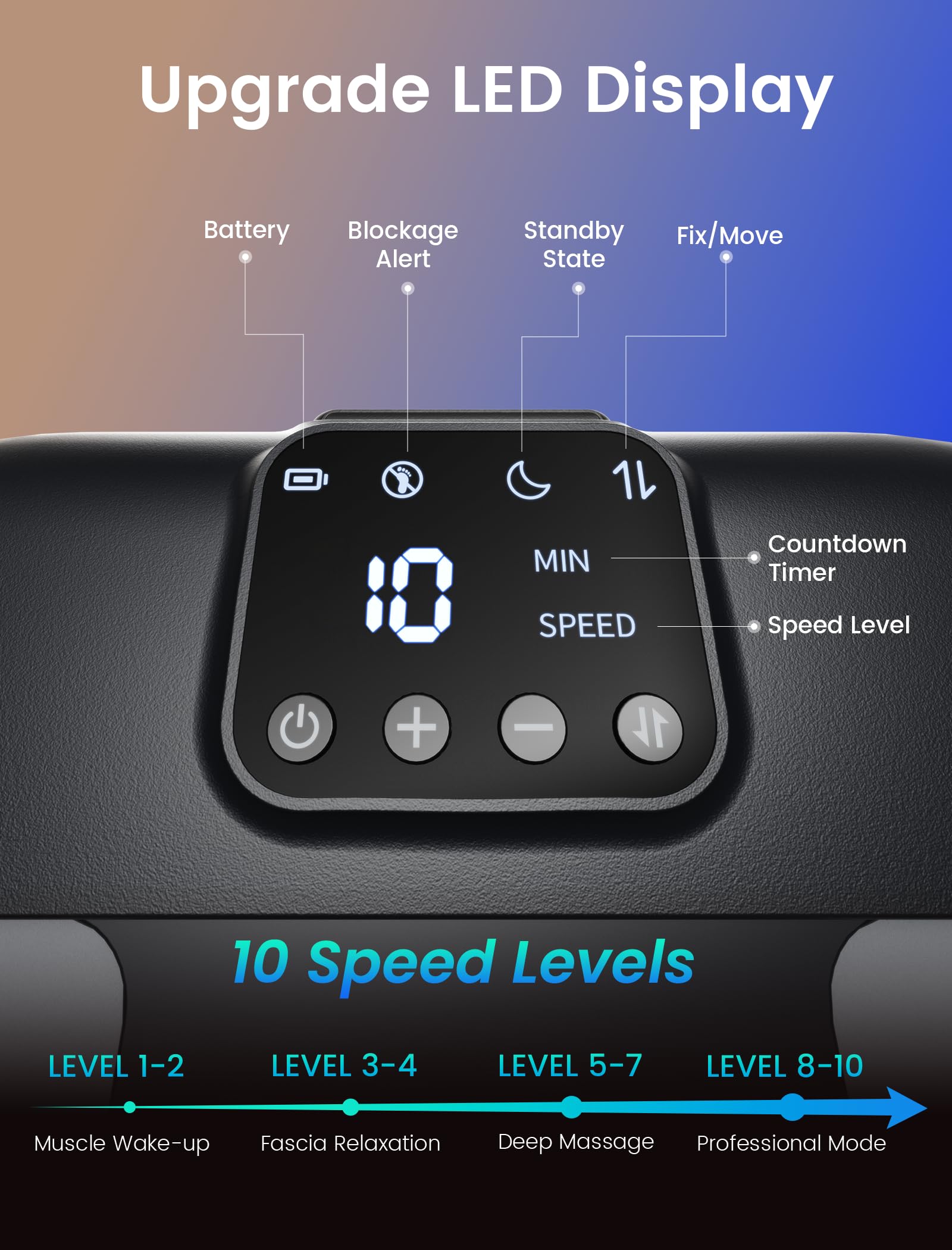 Lifechill exposed-design massager highlighting easy cleaning and year-round use.
