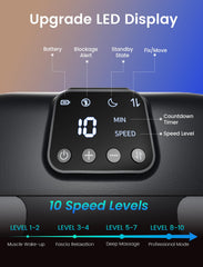 Lifechill exposed-design massager highlighting easy cleaning and year-round use.