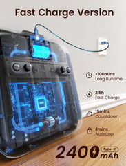 Lifechill LED display showing mode, intensity, and time for clear operation.