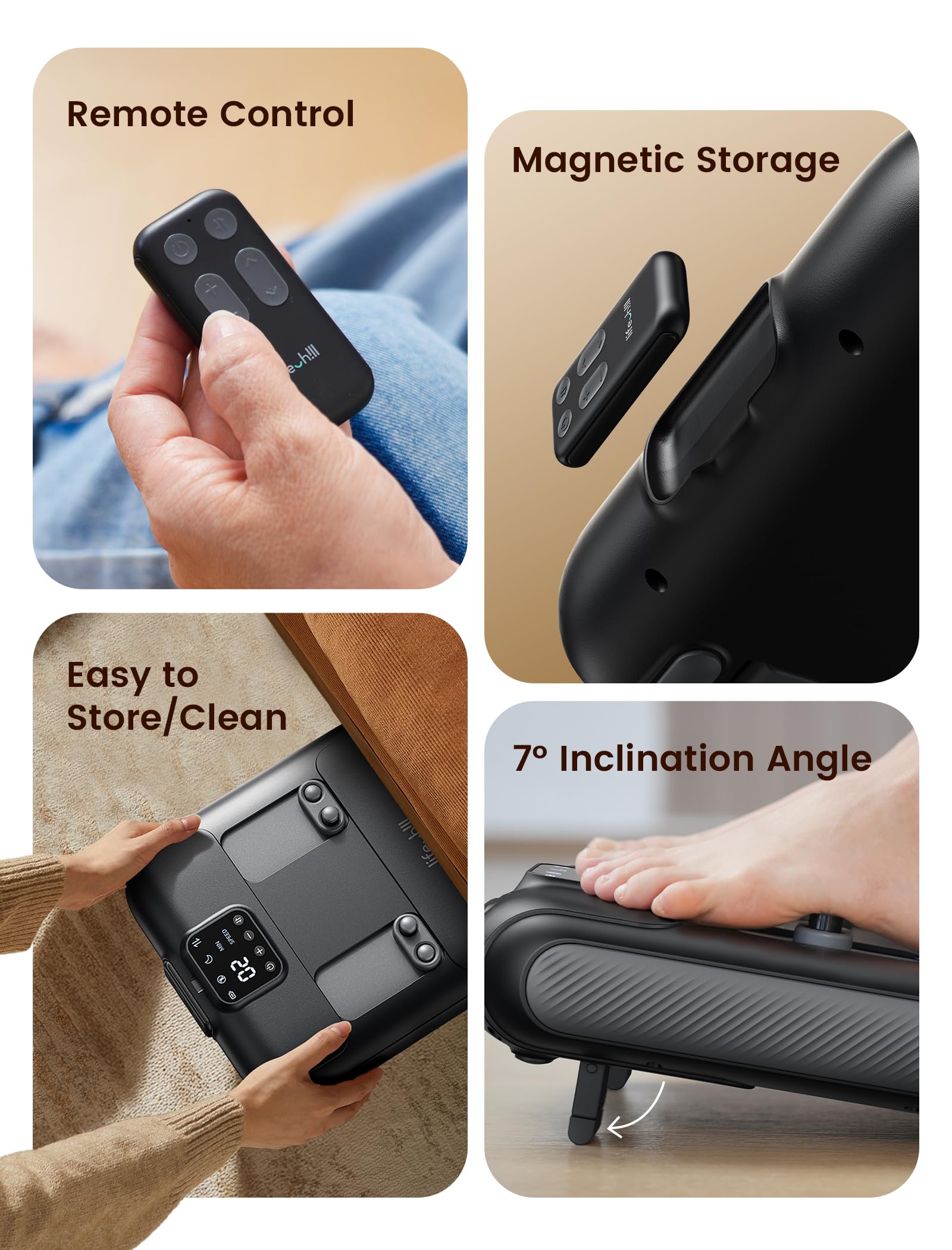 Lifechill wireless design enabling flexible, cord-free relaxation at home.