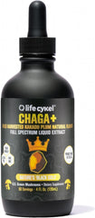 Life Cykel chaga and Kakadu Plum bottle with drops for daily immune support