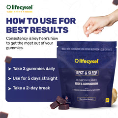 Life Cykel PM Rest & Sleep vegan label shown supports plant-based choice.