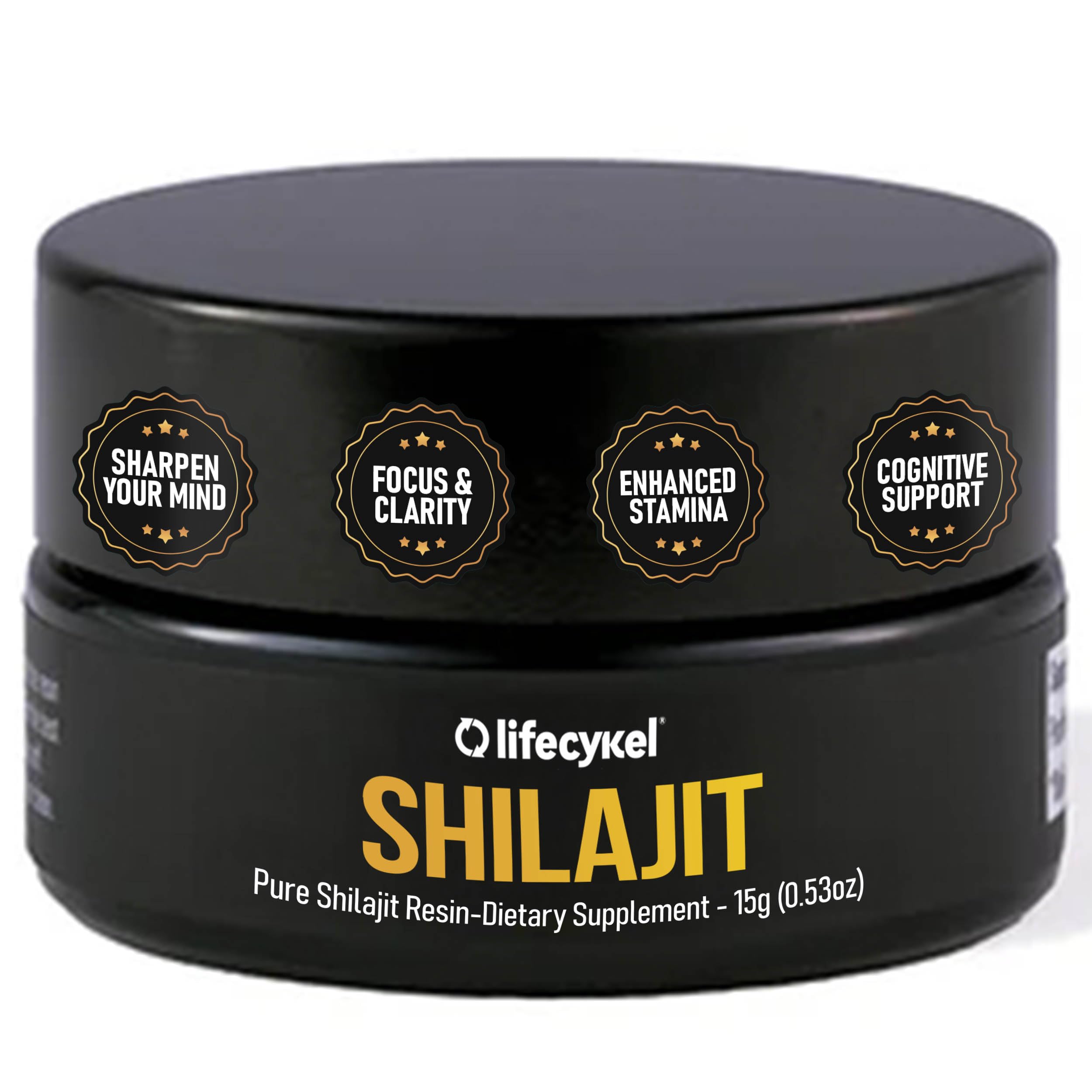 Life Cykel Pure Shilajit Resin wild-harvested source supporting stamina and balance.
