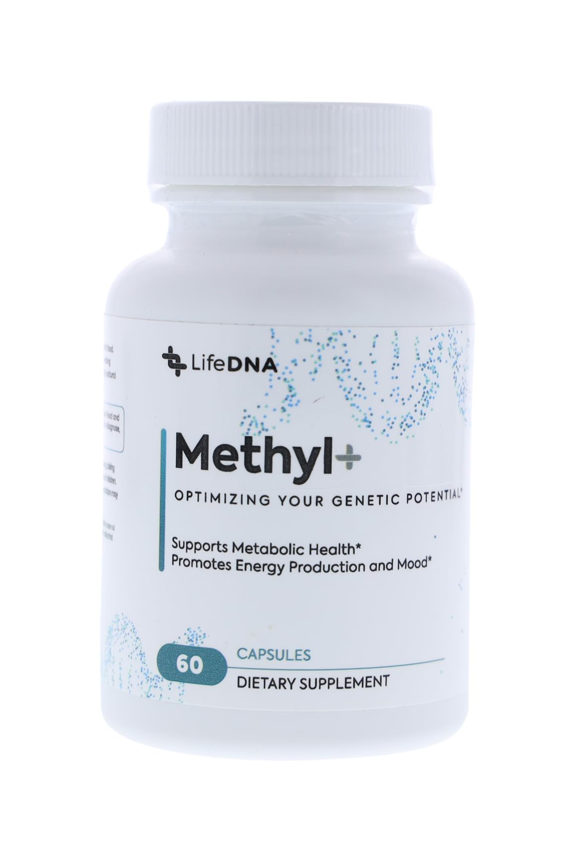 LIFEDNA Methyl + Methylfolate bottle with 5-MTHF for methylation support