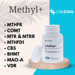 LIFEDNA Methyl TMG 650mg tablet visual indicating homocysteine-support potential