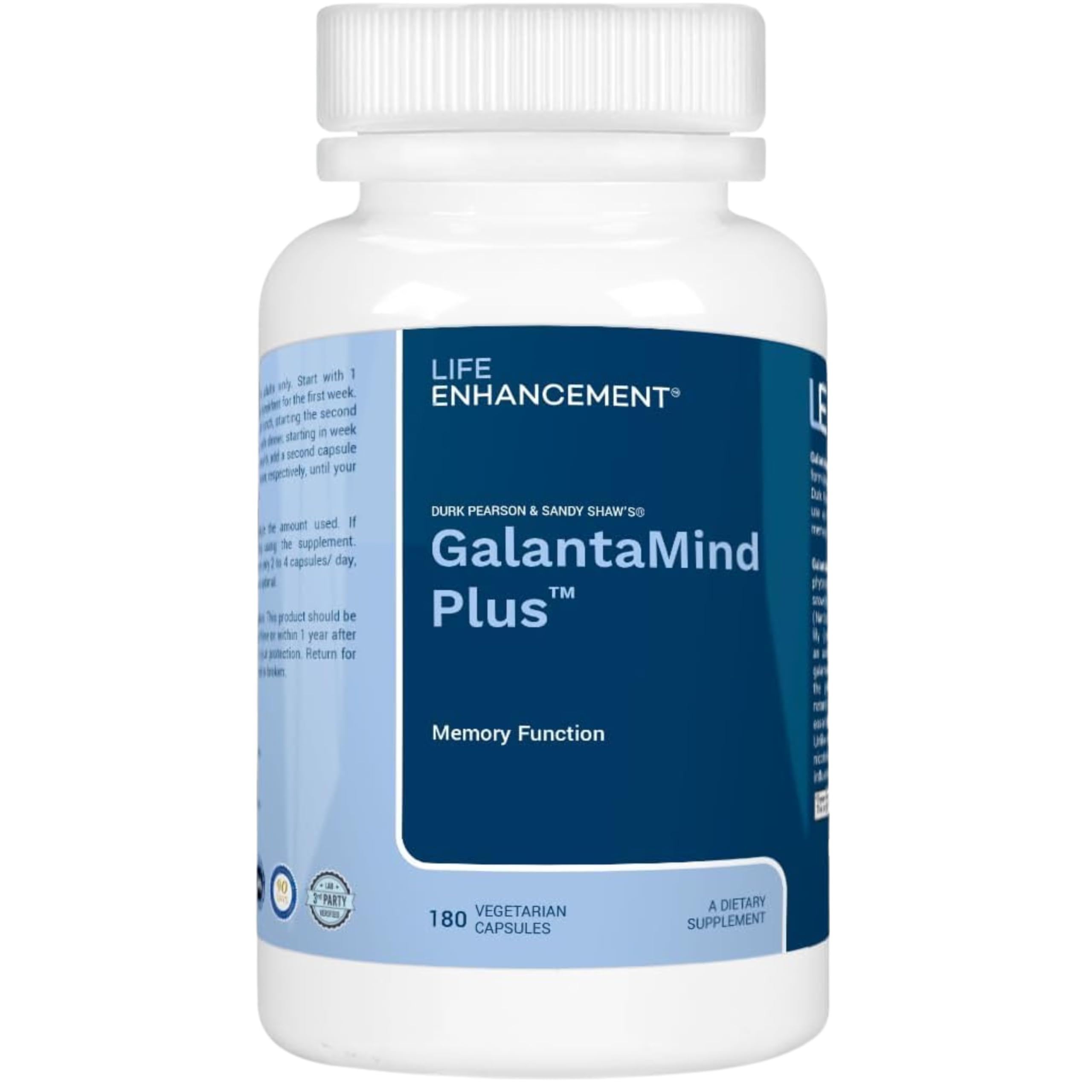 Life Enhancement GalantaMind bottle front view supporting memory and focus