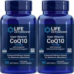 Life Extension CoQ10 Super Ubiquinol softgel for enhanced mitochondrial support