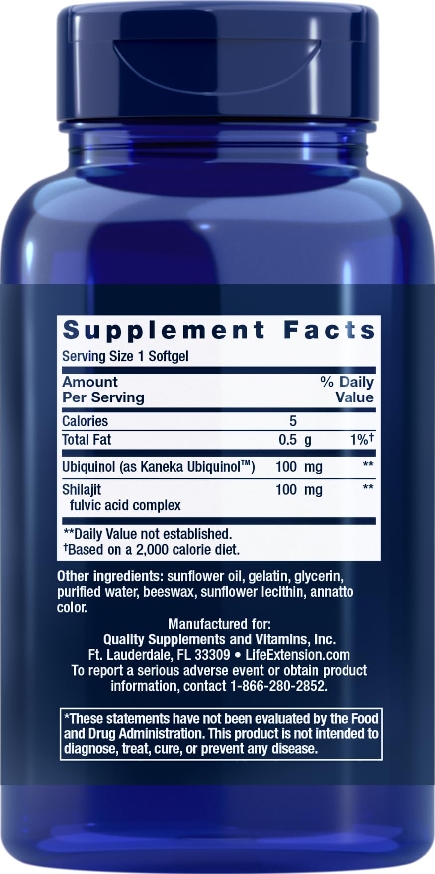 Shilajit-enhanced CoQ10 for improved cellular energy