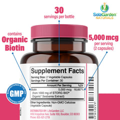LifeGarden Naturals organic biotin from Sesbania Agati supports healthy-looking nails