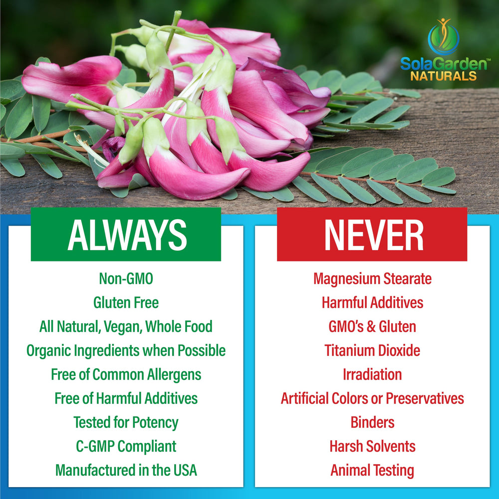 LifeGarden Naturals capsules manufactured in the USA in a cGMP facility