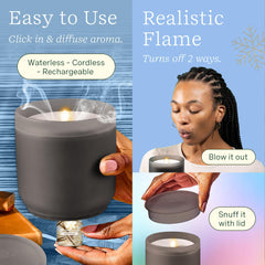 Lifelines ClickWick Vanilla Cashmere blend bottle releases warm vanilla notes for comfort.