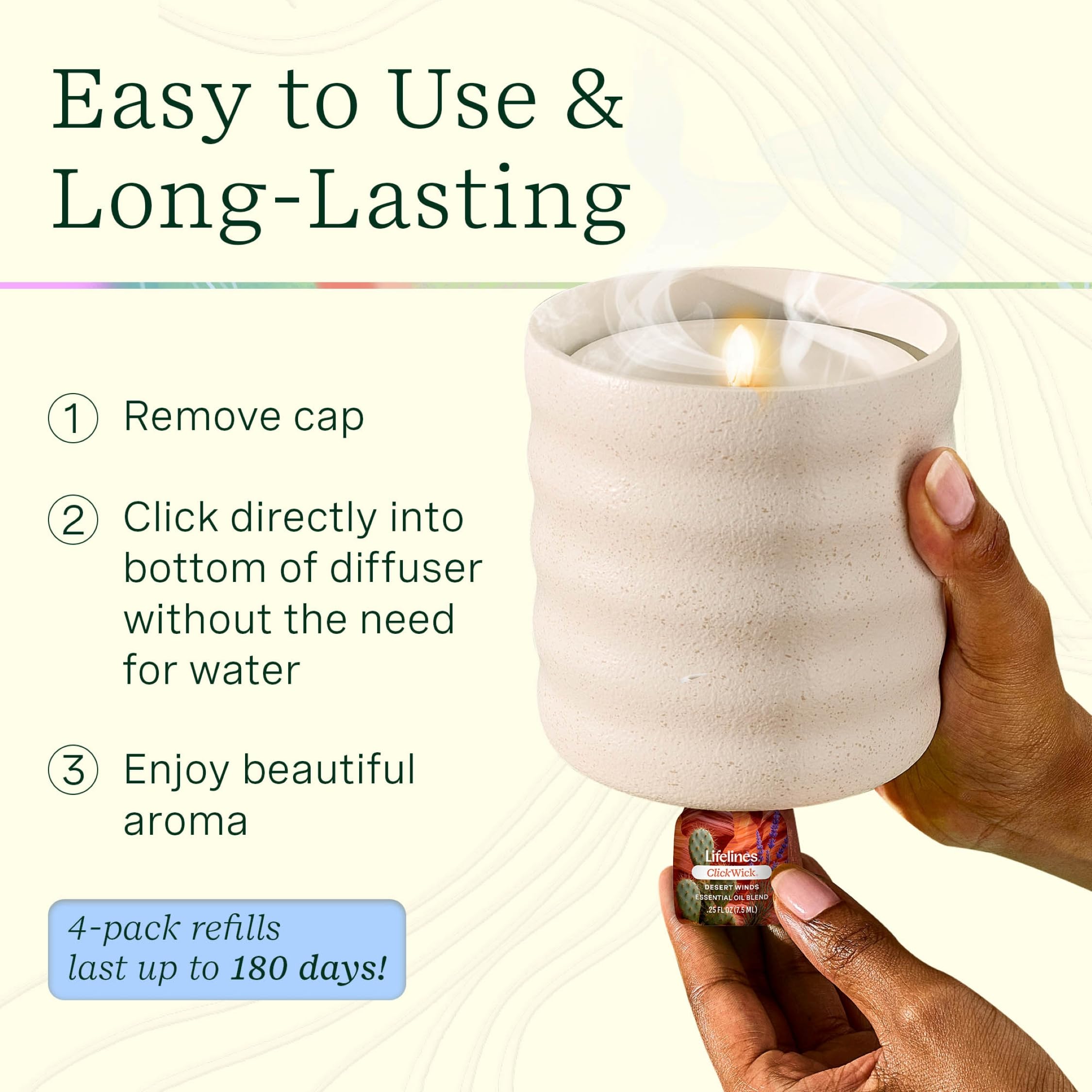 Peach Velvet blend in diffuser delivering sweet, vibrant fragrance moments.