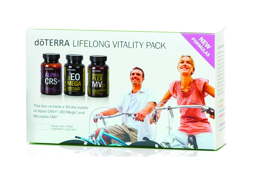 doTERRA Lifelong Vitality Pack Alpha CRS+ bottle for daily energy support