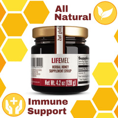 LIFEMEL honey bottle pour showing smooth texture ideal for everyday use.