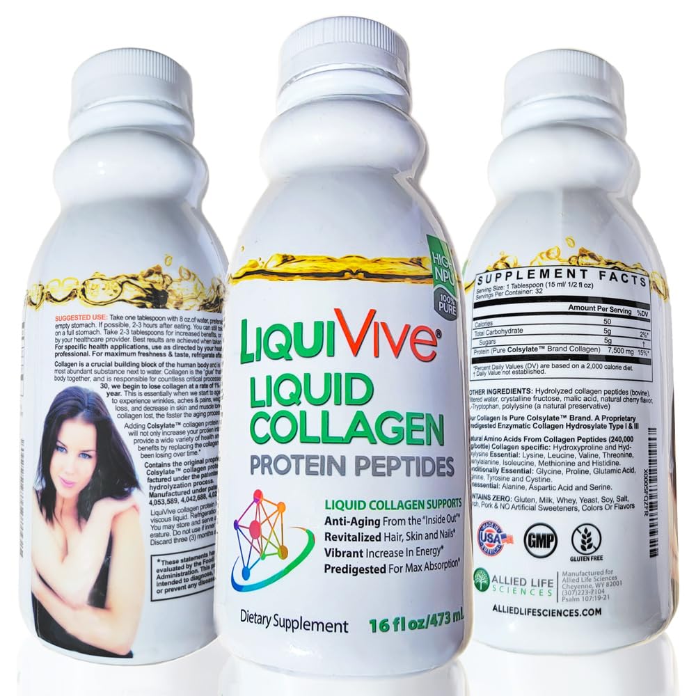 Life Miracle LiquiVive label emphasizes skin, hair, and nails support.
