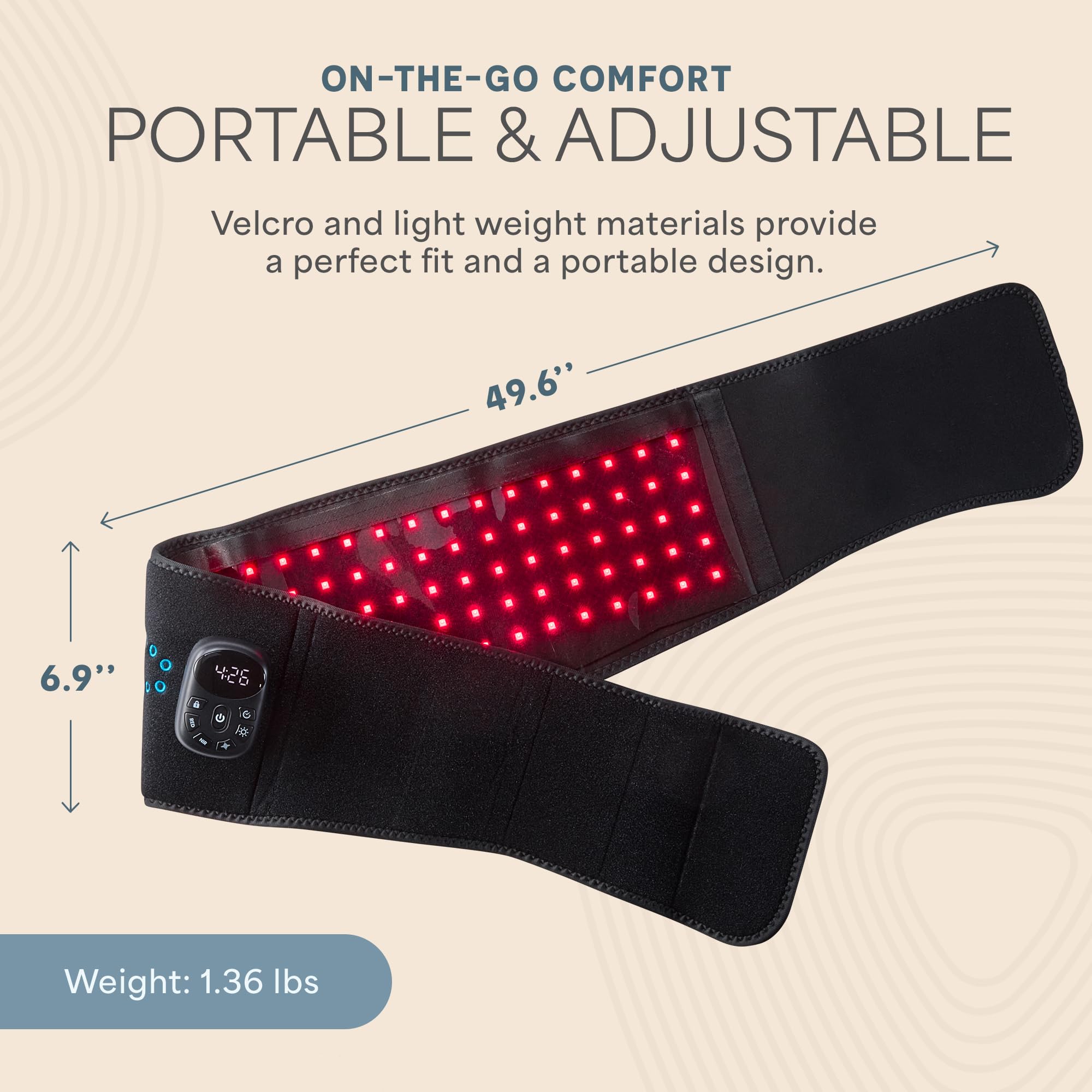 LifePro Allevared Belt arms and legs coverage for versatility