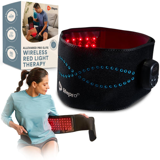 LifePro Allevared Belt back coverage in use for daily comfort
