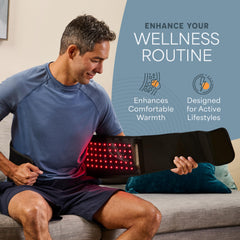 LifePro Allevared Belt shoulder area ready for portable sessions