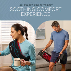 LifePro Allevared Belt upper back wrap providing targeted warmth