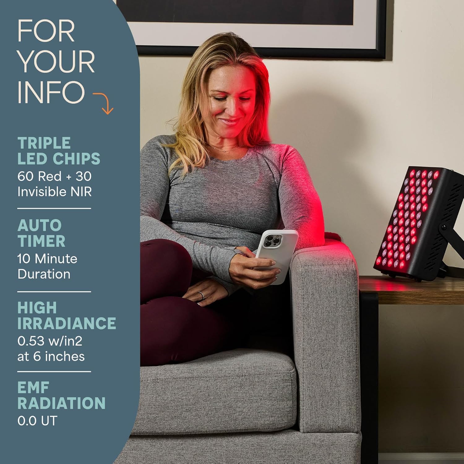 LifePro BioHeal portable design easy to move between rooms