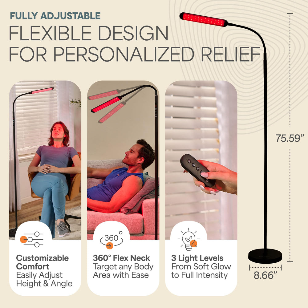 LifePro Lumaglow dual head design for versatile light and therapy