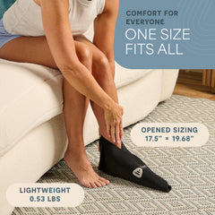 LifePro one-size-fit-all design centers on heel for full therapy coverage.