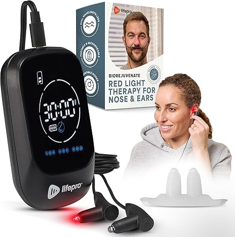 LifePro Respirelief nose-therapy-device supports nasal comfort with red and near-infrared light.