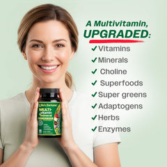 Life's Fortune energy-boost concept with bottle and imagery