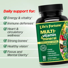 Close-up of Life's Fortune tablets, compact vegetarian pills for daily nutrition.