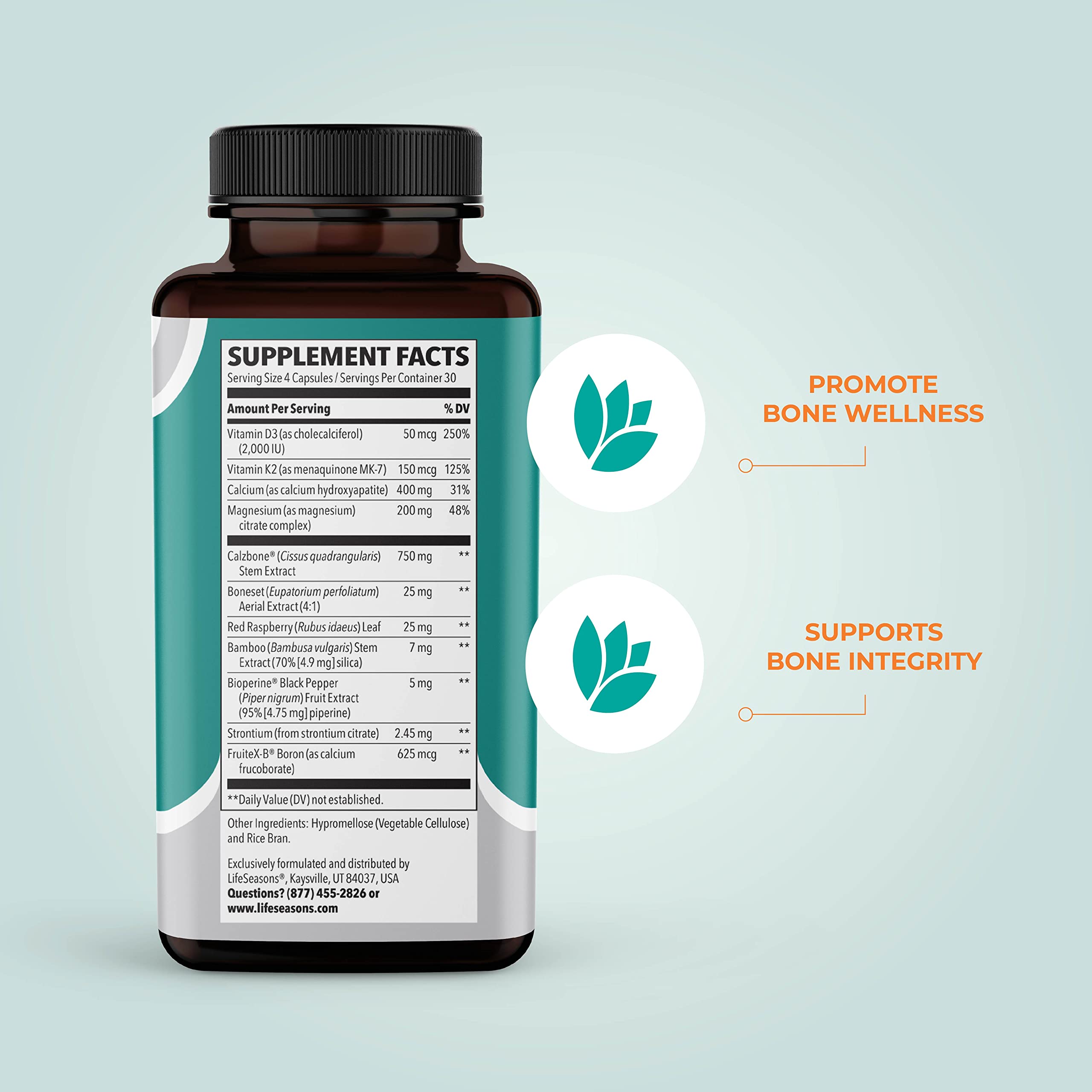 LifeSeasons Bone Densi-T capsules ready for daily mineral support