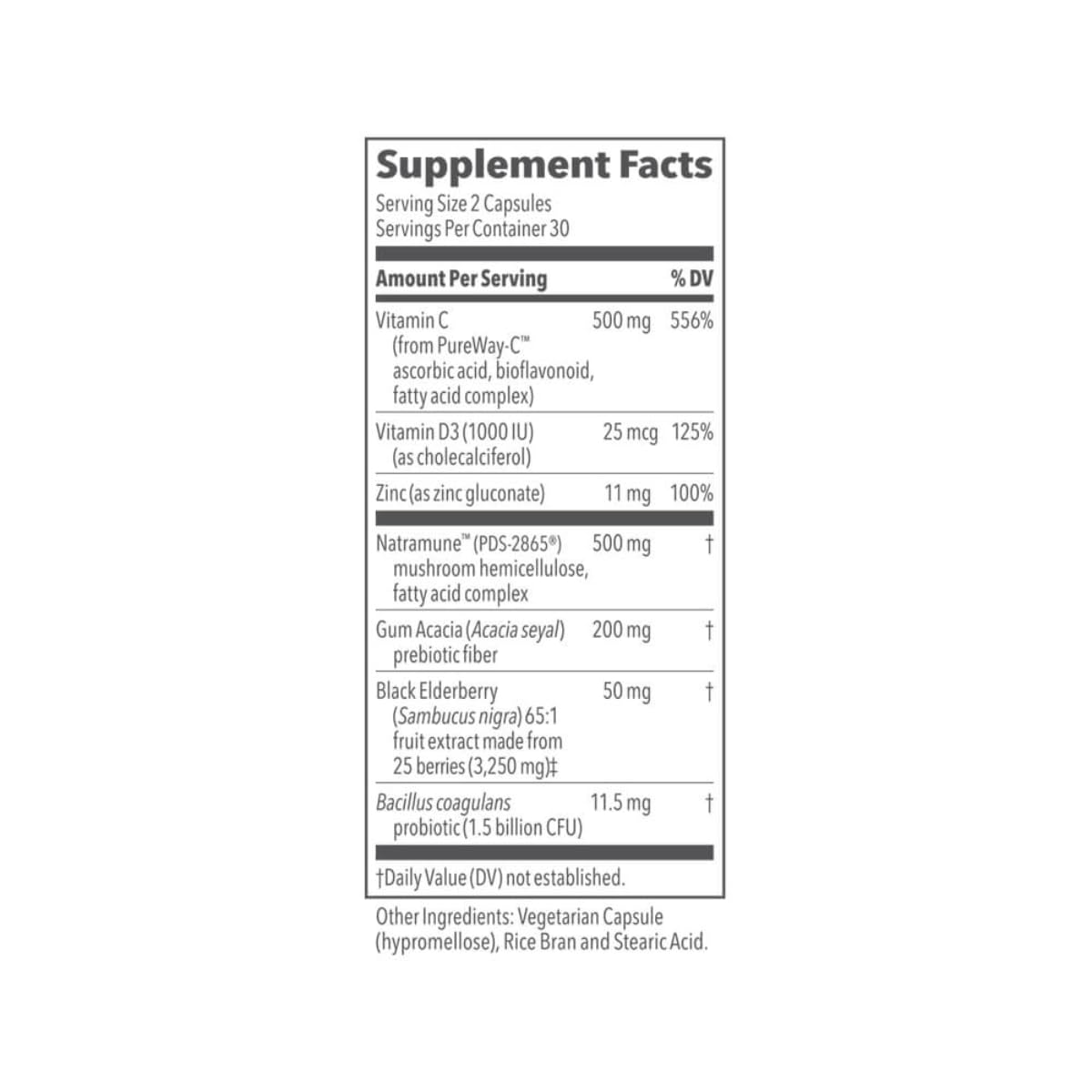 LifeSeasons Clinical Immunity Daily Boost capsules close-up emphasizes easy daily dosing.