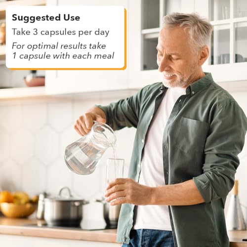 LifeSeasons GS Stabili-T dispensing scene suggests easy daily dosing ritual.