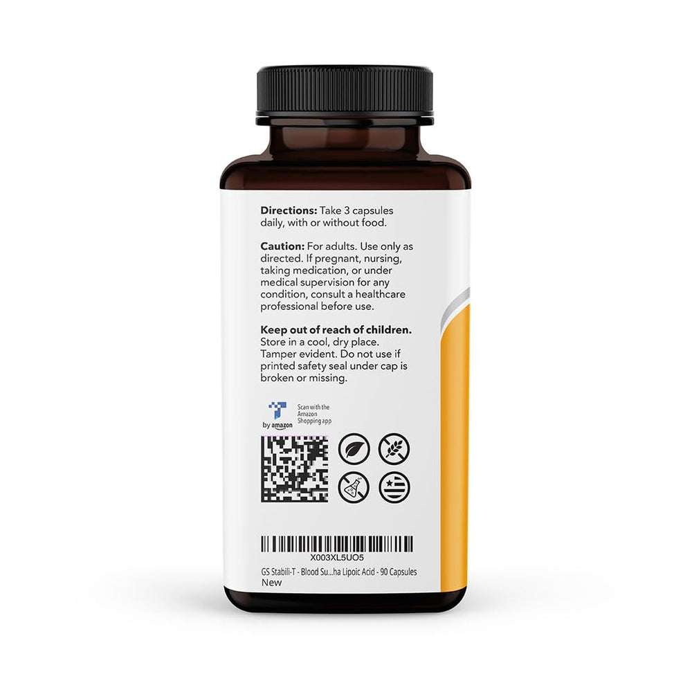 LifeSeasons GS Stabili-T tablets in water glass depict simple daily intake.