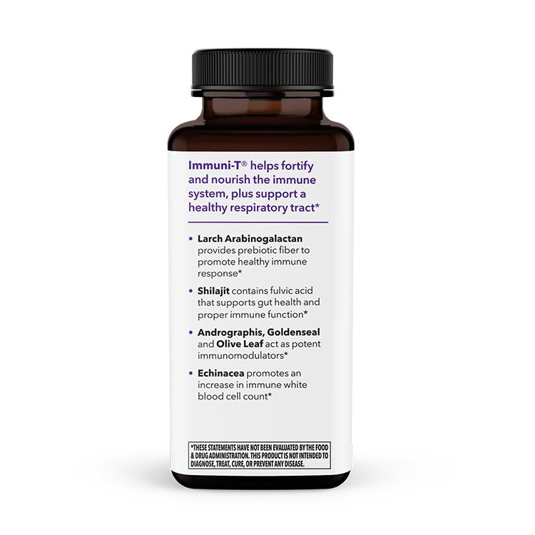 LifeSeasons Immuni-T packaging box with clear label and dosing.