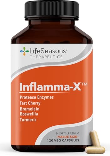 LifeSeasons Inflamma-X bottle cap shows secure packaging for reliable daily use.