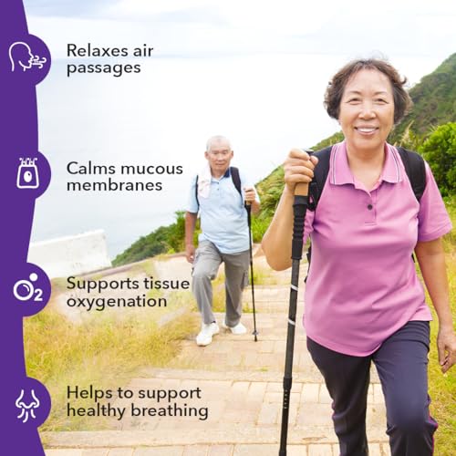 LifeSeasons Lung Capaci-T capsules closeup with natural ingredients for mucus support