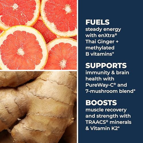 LifeSeasons Men's Multivitamin label closeup shows PureWay-C and NAD+