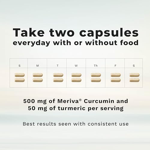 LifeSeasons Meriva Turmeric label details showing Meriva phytosome technology.