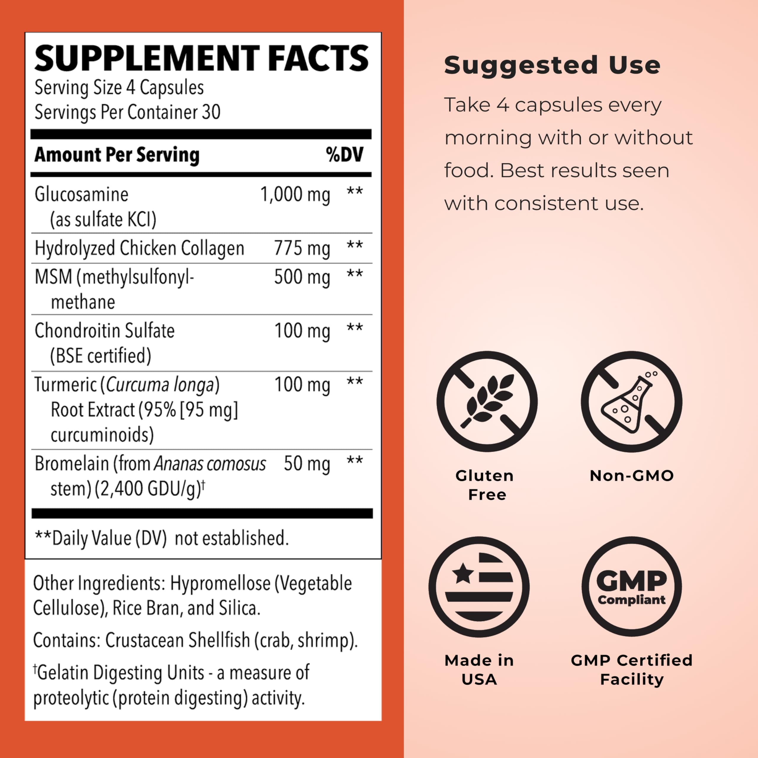 LifeSeasons Mobili-T label view showing gluten and dairy-free claim.