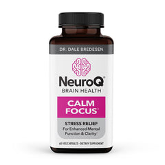LifeSeasons NeuroQ bottle front for calm focus support on the go.