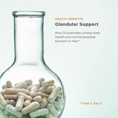 Pros-T ingredients panel features saw palmetto and phytosterols.