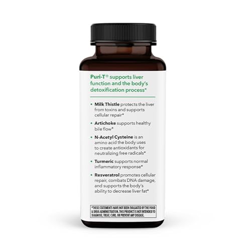 LifeSeasons Puri-T artichoke turmeric blend for holistic liver support.